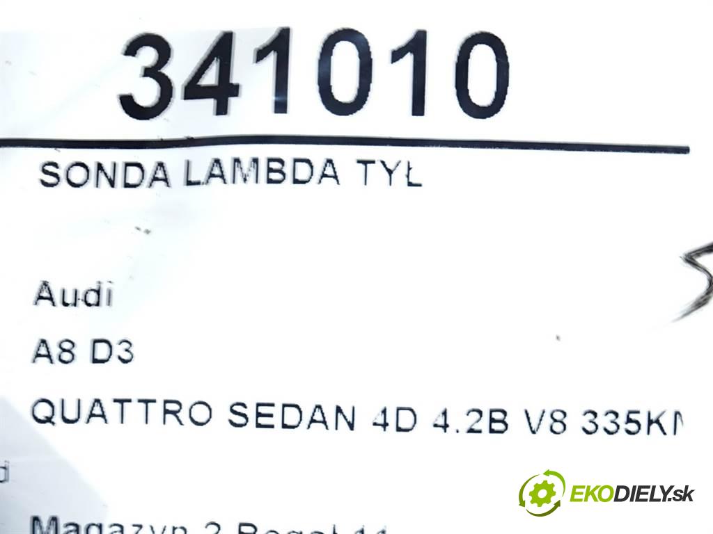 Audi A8 D3    QUATTRO SEDAN 4D 4.2B V8 335KM 02-09  sonda lambda zad 077906265AE (Lambda sondy)
