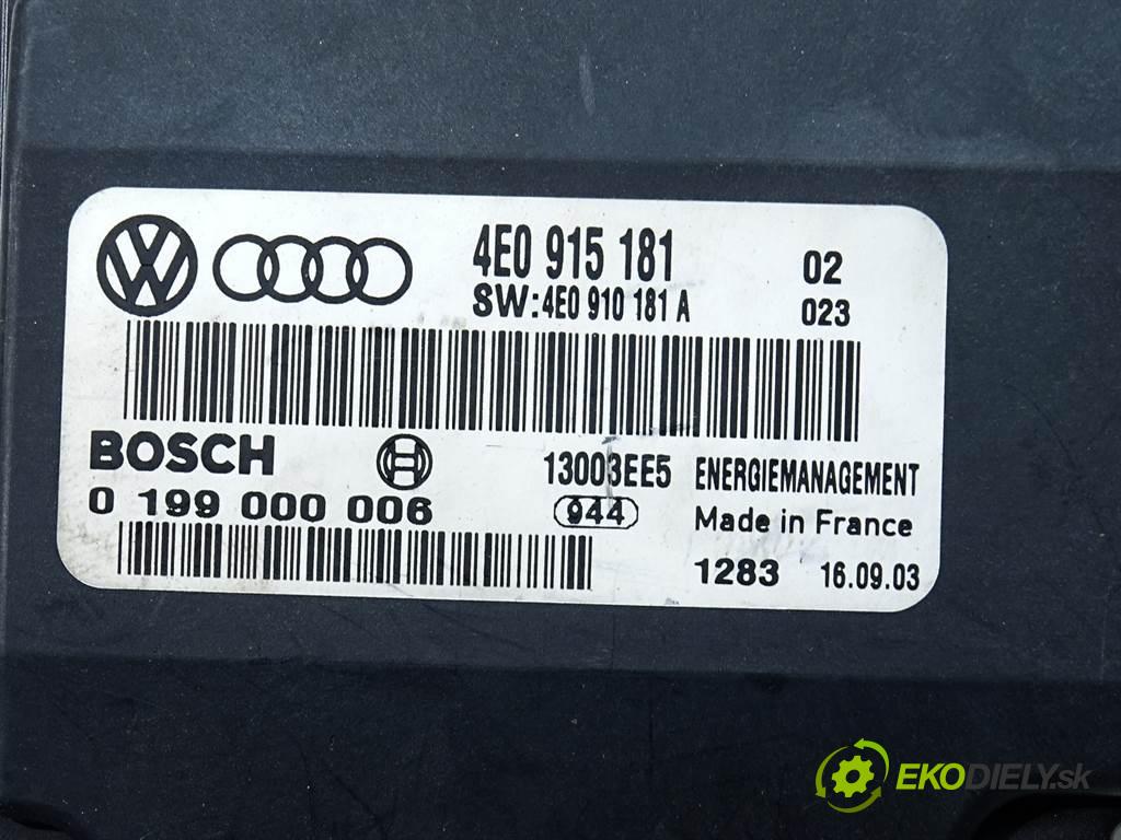 Audi A8 D3    QUATTRO SEDAN 4D 4.2B V8 335KM 02-09  modul akumulátora 4E0915181