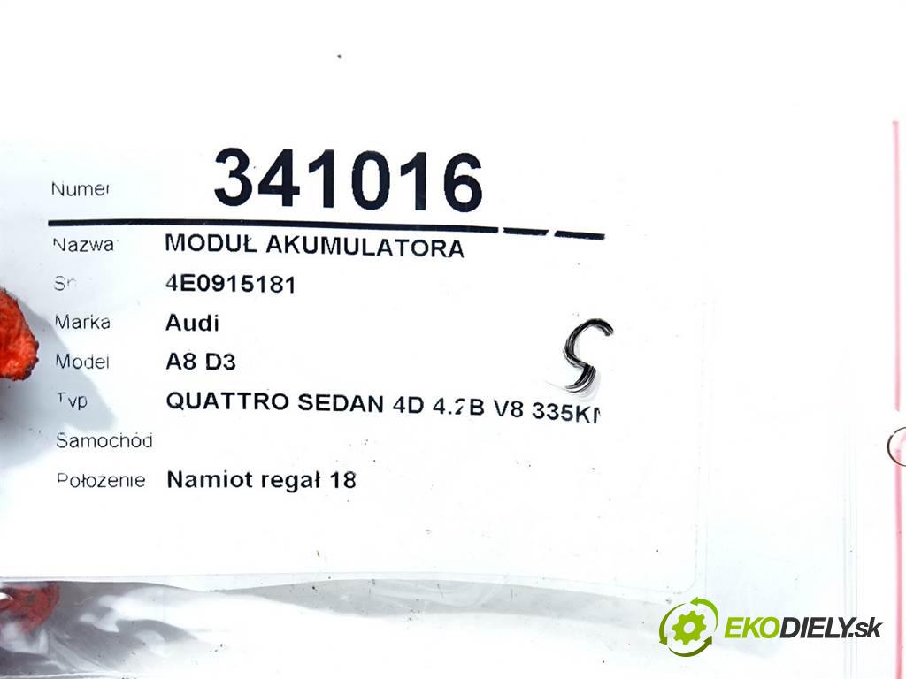 Audi A8 D3    QUATTRO SEDAN 4D 4.2B V8 335KM 02-09  modul akumulátora 4E0915181