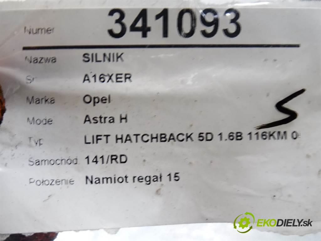 Opel Astra H  2012 85 kW LIFT HATCHBACK 5D 1.6B 116KM 05-10 1600 Motor A16XER (Motory (kompletné))
