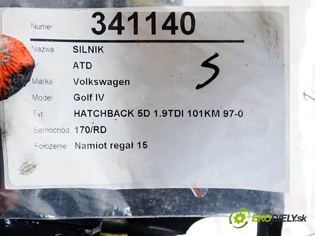 Volkswagen Golf IV  2003 74KW HATCHBACK 5D 1.9TDI 101KM 97-03 1900 Motor ATD (Motory (kompletné))
