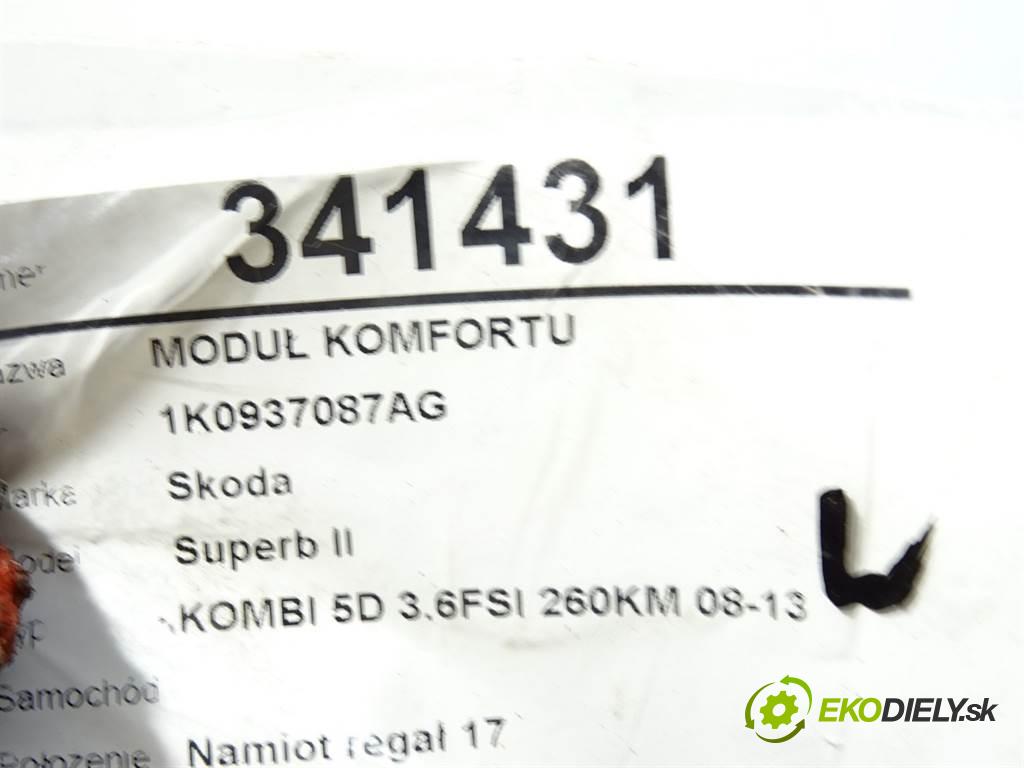 Skoda Superb II    KOMBI 5D 3.6FSI 260KM 08-13  Modul komfortu 1K0937087AG (Moduly komfortu)