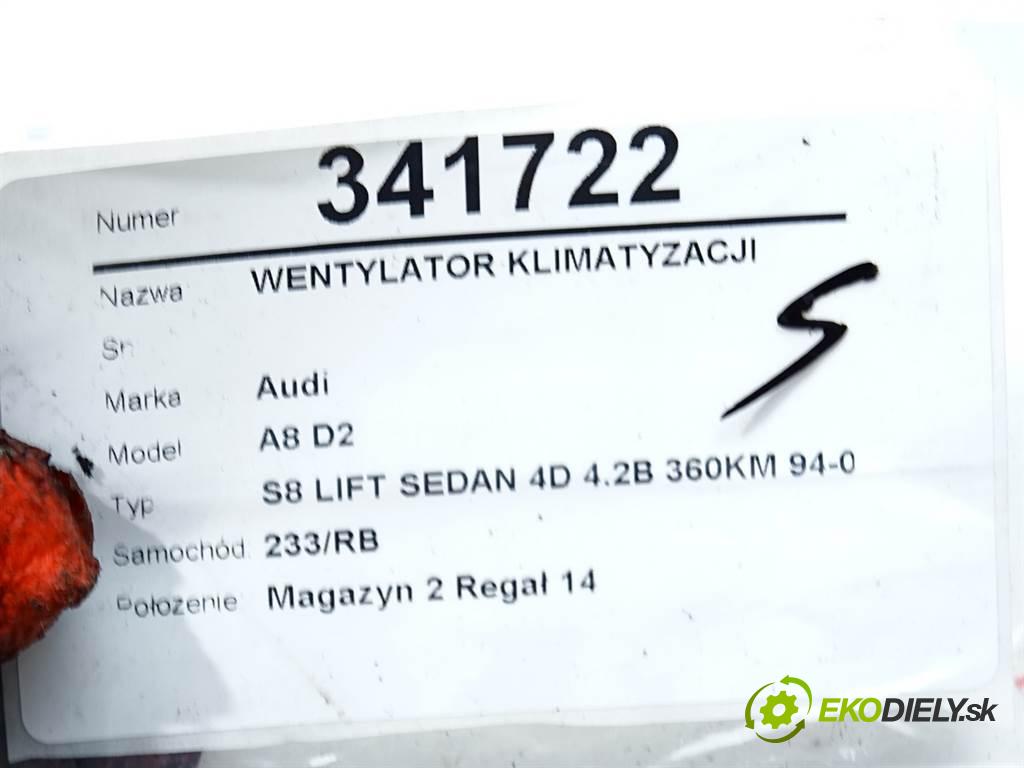 Audi A8 D2  2000 265 kW S8 LIFT SEDAN 4D 4.2B 360KM 94-02 4200 Ventilátor klimatizácie 869228X (Ventilátory chladičov klimatizácie)