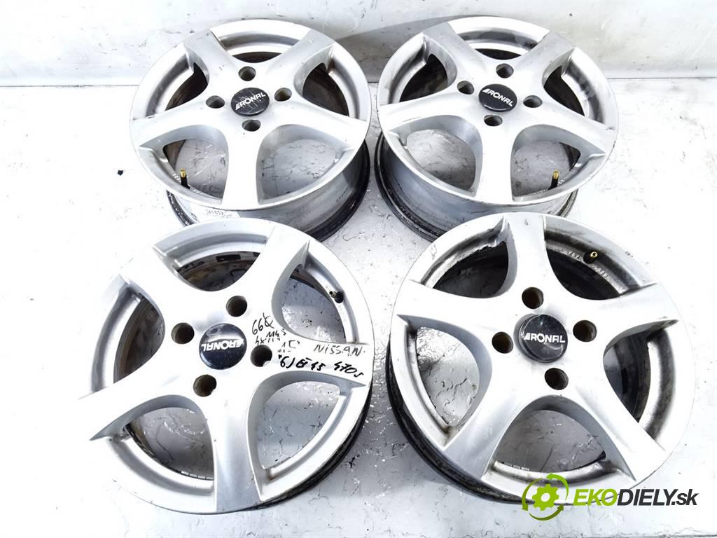Nissan     15 6J 4X114,3 ET45  disky hliníkové 15  (Hliníkové)
