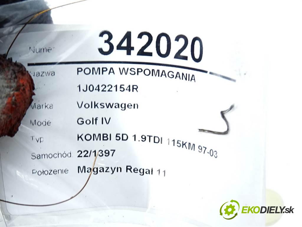 Volkswagen Golf IV  2002  KOMBI 5D 1.9TDI 115KM 97-03 1900 Pumpa servočerpadlo 1J0422154R (Servočerpadlá, pumpy riadenia)