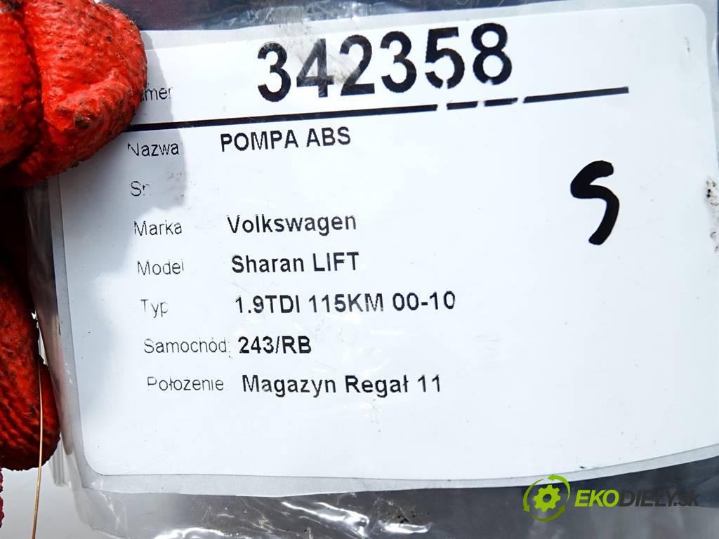 Volkswagen Sharan LIFT  2002 85KW 1.9TDI 115KM 00-10 1869 Pumpa ABS  (Pumpy ABS)