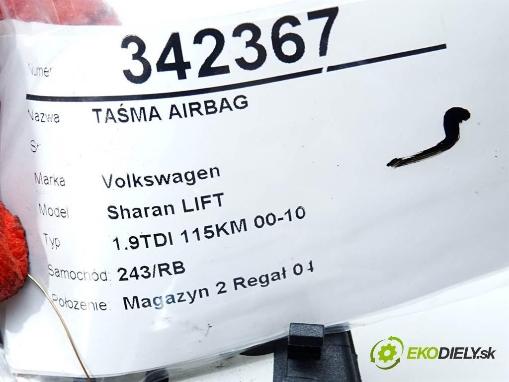 Volkswagen Sharan LIFT  2002 85KW 1.9TDI 115KM 00-10 1869 Krúžok, slimák airbag 1J0959654AP (Airbagy)