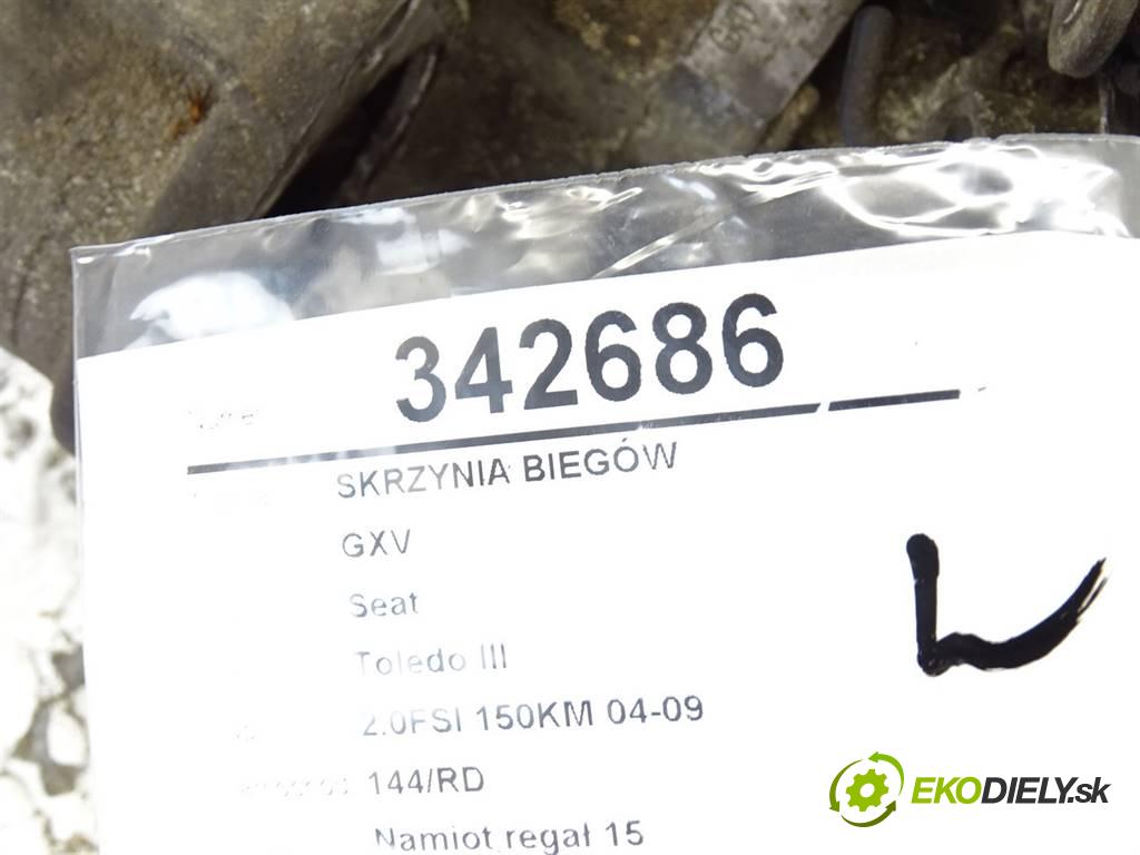 Seat Toledo III  2005 110 kW 2.0FSI 150KM 04-09 2000 Prevodovka GXV (Prevodovky)