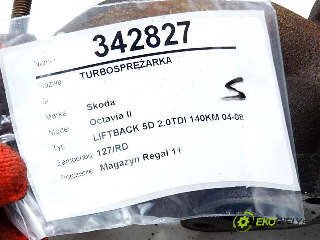 Skoda Octavia II  2004 103 kW LIFTBACK 5D 2.0TDI 140KM 04-08 2000 turbo 03G253019A (Turbodúchadla (kompletní))