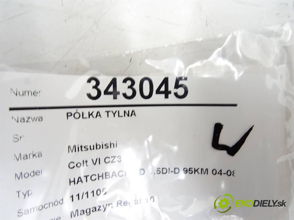 Mitsubishi Colt VI CZ3  2006 70 kW HATCHBACK 5D 1.5DI-D 95KM 04-08 1500 Pláto zadná  (Pláta zadné)