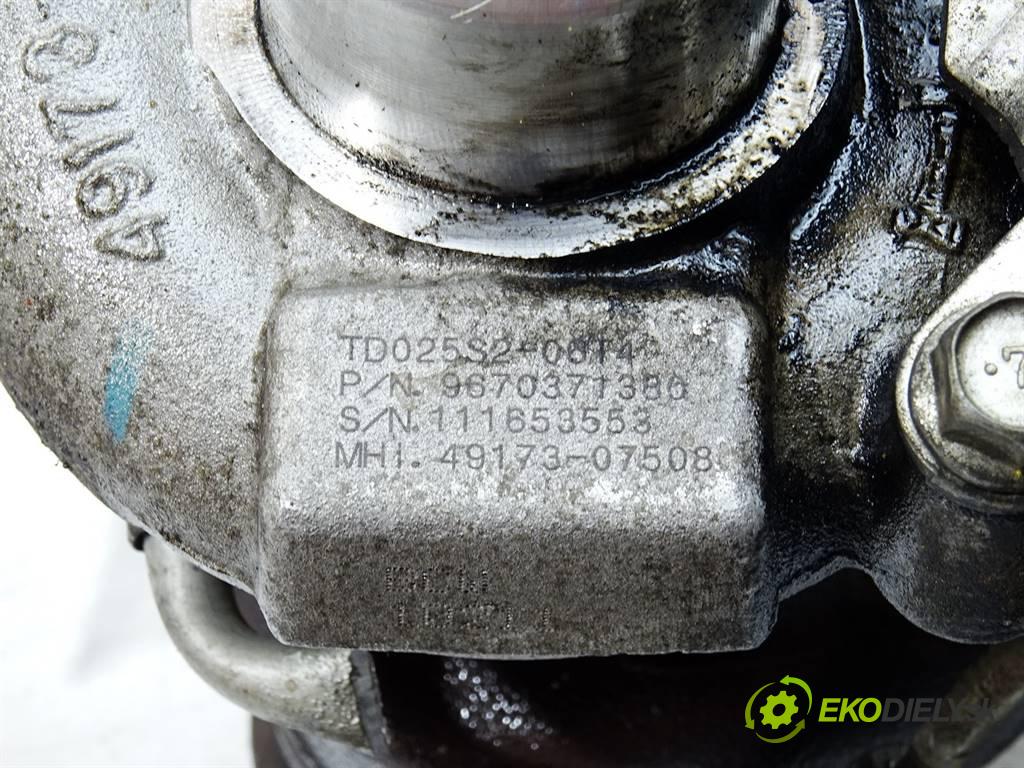 Peugeot Partner III  2011 55,20KW 1.6HDI 75KM 08-15 1560 Turbodúchadlo,turbo 9670371380 (Turbodúchadlá (kompletné))