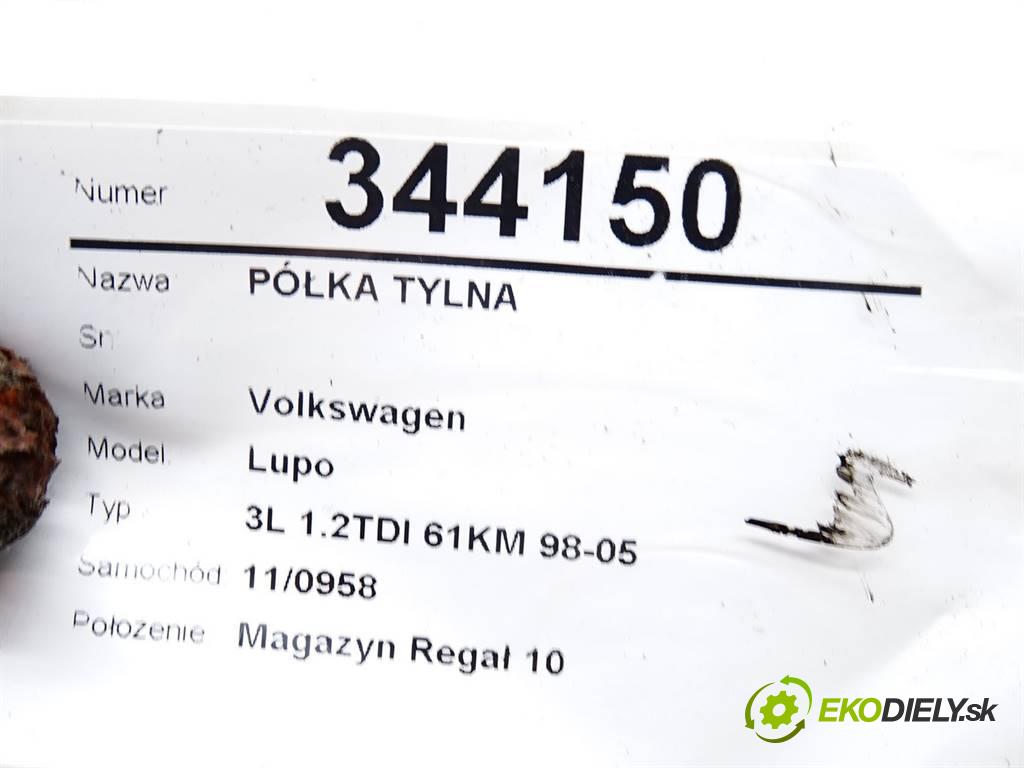 Volkswagen Lupo  1999 45 kW 3L 1.2TDI 61KM 98-05 1200 Pláto zadná  (Pláta zadné)