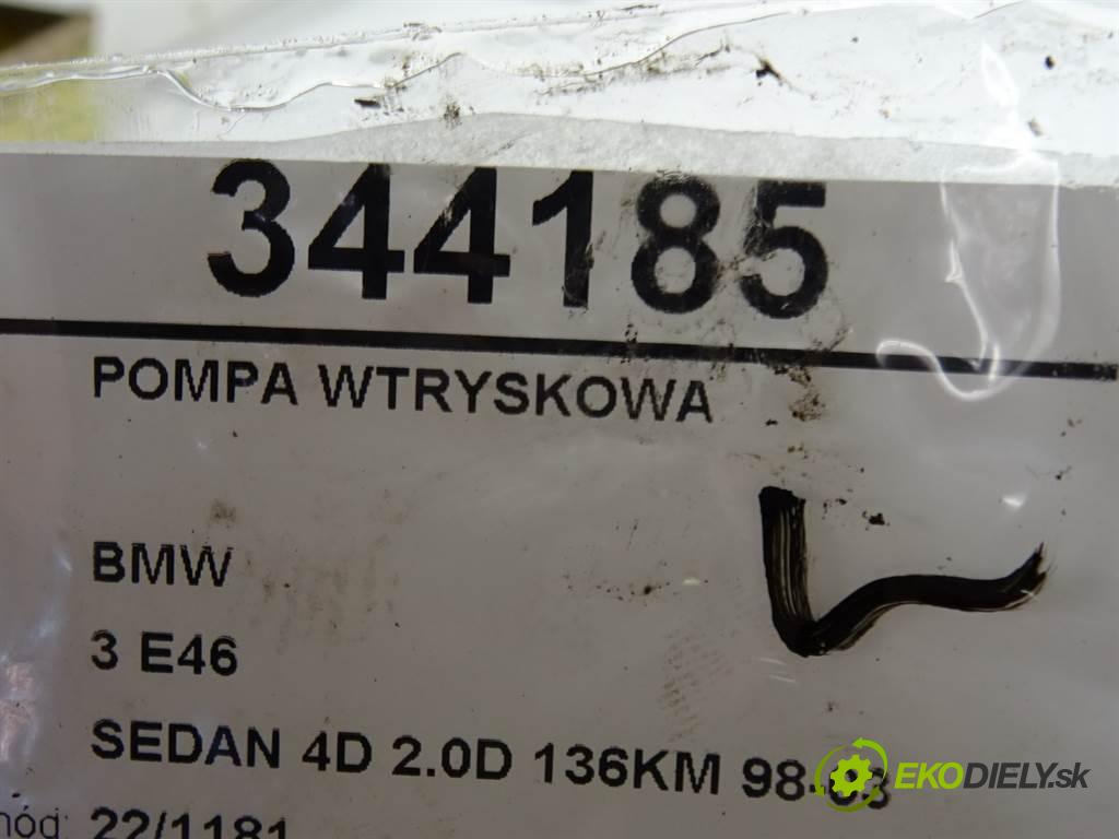 BMW 3 E46  1998 100 kW SEDAN 4D 2.0D 136KM 98-03 2000 Pumpa vstrekovacia M47D20  (Vstrekovacie čerpadlá)