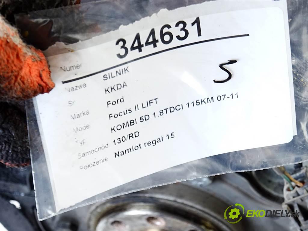 Ford Focus II LIFT  2009 85 kW KOMBI 5D 1.8TDCI 115KM 07-11 1800 Motor KKDA (Motory (kompletné))