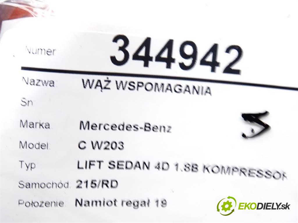 Mercedes-Benz C W203  2006 105 kW LIFT SEDAN 4D 1.8B KOMPRESSOR 143KM 00-06 1800 hadica servočerpadlo A2034604524 (Rúrky, hadice servočerpadla)
