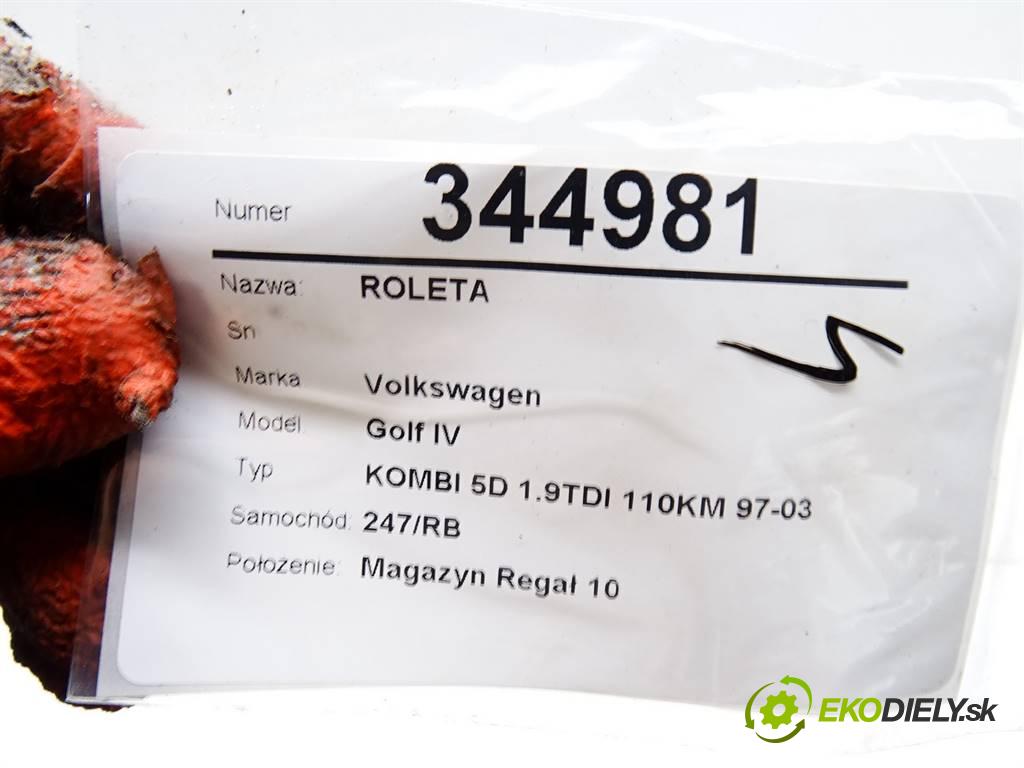 Volkswagen Golf IV  2001 81KW KOMBI 5D 1.9TDI 110KM 97-03 1900 Roleta  (Rolety kufra)