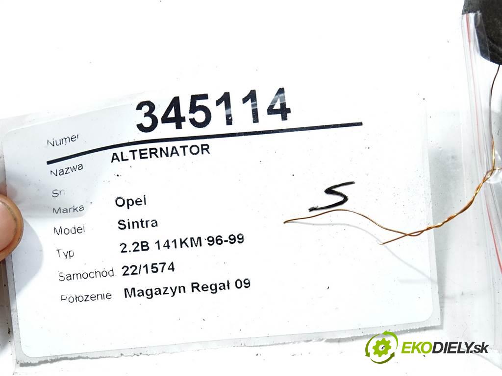 Opel Sintra  1997 104 kW 2.2B 141KM 96-99 2200 Alternátor  (Alternátory)