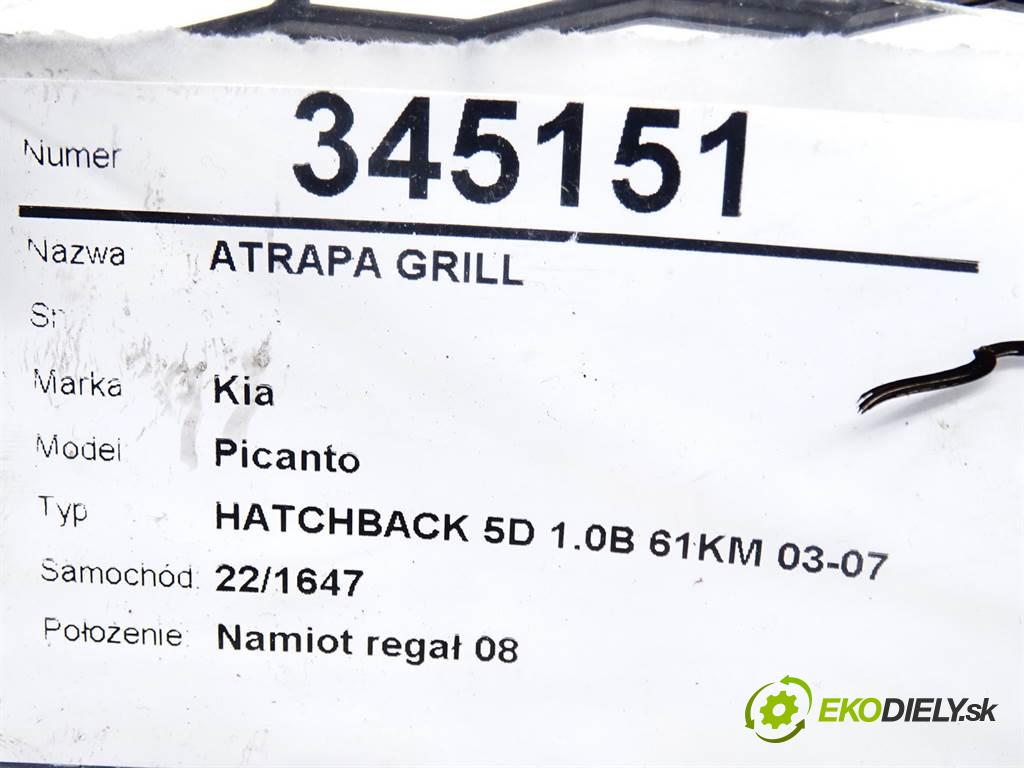 Kia Picanto  2007 44,50KW HATCHBACK 5D 1.0B 61KM 03-07 1000 Mriežka maska 86352-07050 (Mriežky, masky)