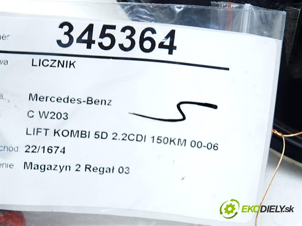 Mercedes-Benz C W203  2005 110 kW LIFT KOMBI 5D 2.2CDI 150KM 00-06 2200 Prístrojovka A2035409547 (Prístrojové dosky, displeje)