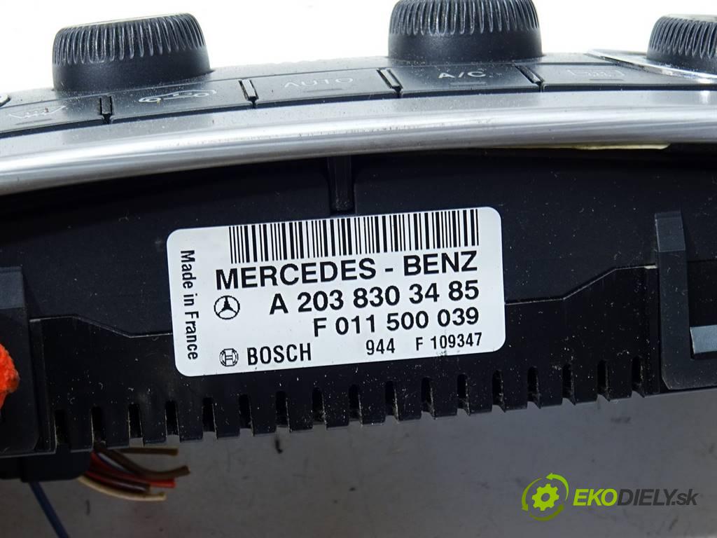 Mercedes-Benz C W203  2005 110 kW LIFT KOMBI 5D 2.2CDI 150KM 00-06 2200 Panel ovládaní topení A2038303485 (Ovládaní topení a přepínače)