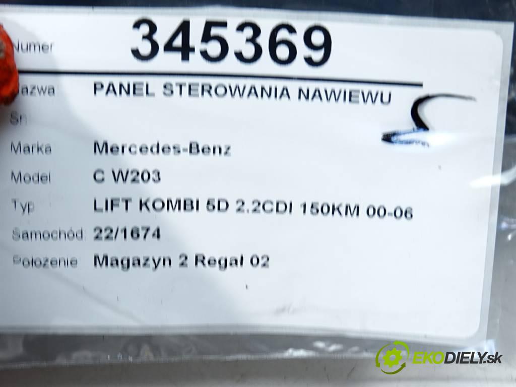 Mercedes-Benz C W203  2005 110 kW LIFT KOMBI 5D 2.2CDI 150KM 00-06 2200 Panel ovládaní topení A2038303485 (Ovládaní topení a přepínače)