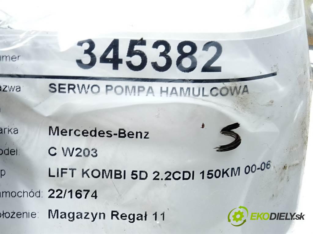Mercedes-Benz C W203  2005 110 kW LIFT KOMBI 5D 2.2CDI 150KM 00-06 2200 Posilovač Pumpa brzdová A0054304730 (Posilňovače bŕzd)