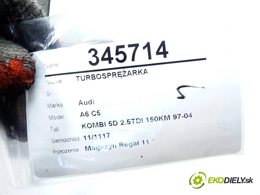 Audi A6 C5  1998 110KW KOMBI 5D 2.5TDI 150KM 97-04 2500 Turbodúchadlo,turbo 059145702D (Turbodúchadlá (kompletné))