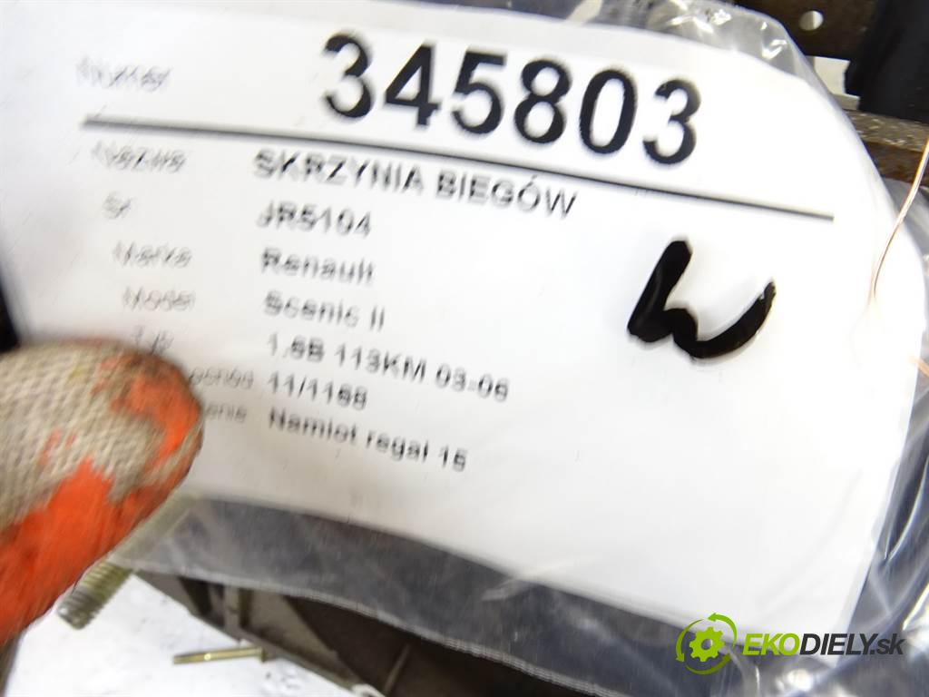 Renault Scenic II  2003 83 kW 1.6B 113KM 03-06 1600 Prevodovka JR5104 (Prevodovky)