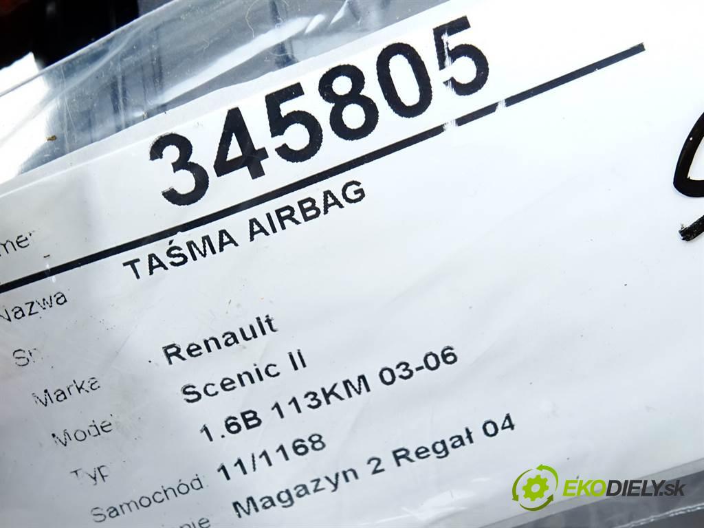 Renault Scenic II  2003 83 kW 1.6B 113KM 03-06 1600 Krúžok, slimák airbag SPÍNAČ: 7701060399