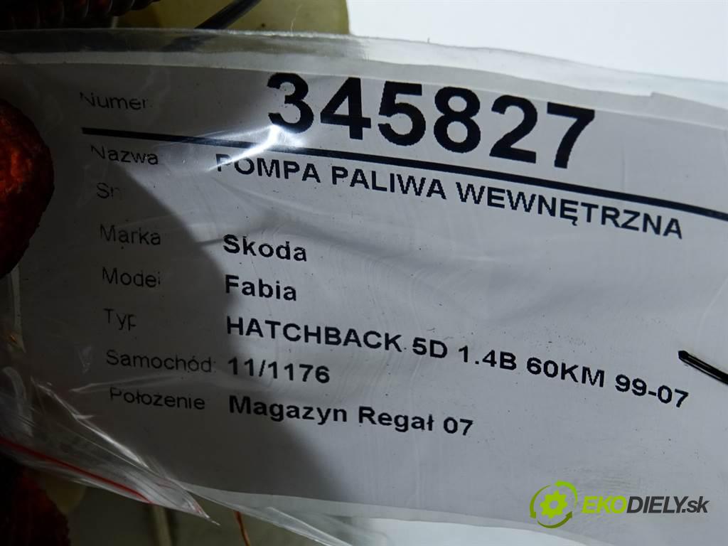 Skoda Fabia  2002  HATCHBACK 5D 1.4B 60KM 99-07 1400 Pumpa paliva vnútorná 600919051 (Palivové pumpy, čerpadlá, plaváky)