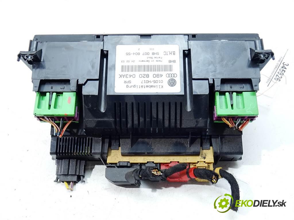 Audi A6 C5  1996 92 kW LIFT KOMBI 5D 1.9TDI 130KM 97-04 1800 Panel ovládania kúrenia 4B0820043AK (Prepínače, spínače, tlačidlá a ovládače kúrenia)