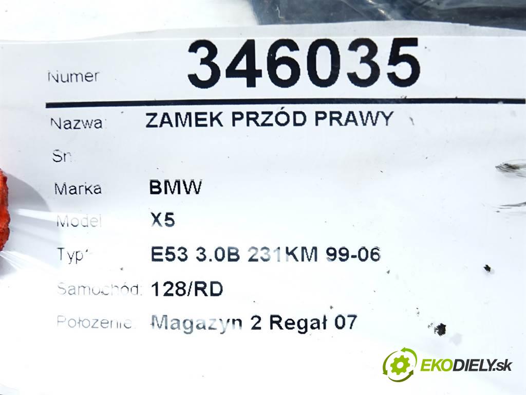 BMW X5  2001 170 kW E53 3.0B 231KM 99-06 3000 zámok přední část pravý