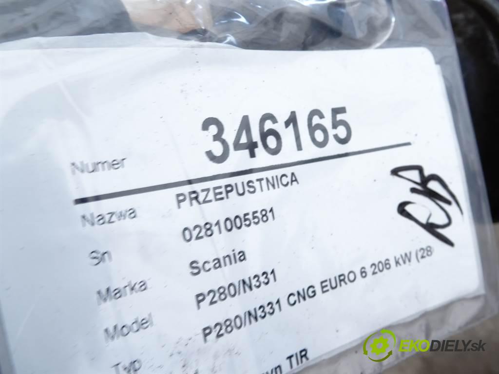 Scania P280/N331    P280/N331 CNG EURO 6 206 kW (280KM)   škrtíci klapka 0281005581 (Škrticí klapky)