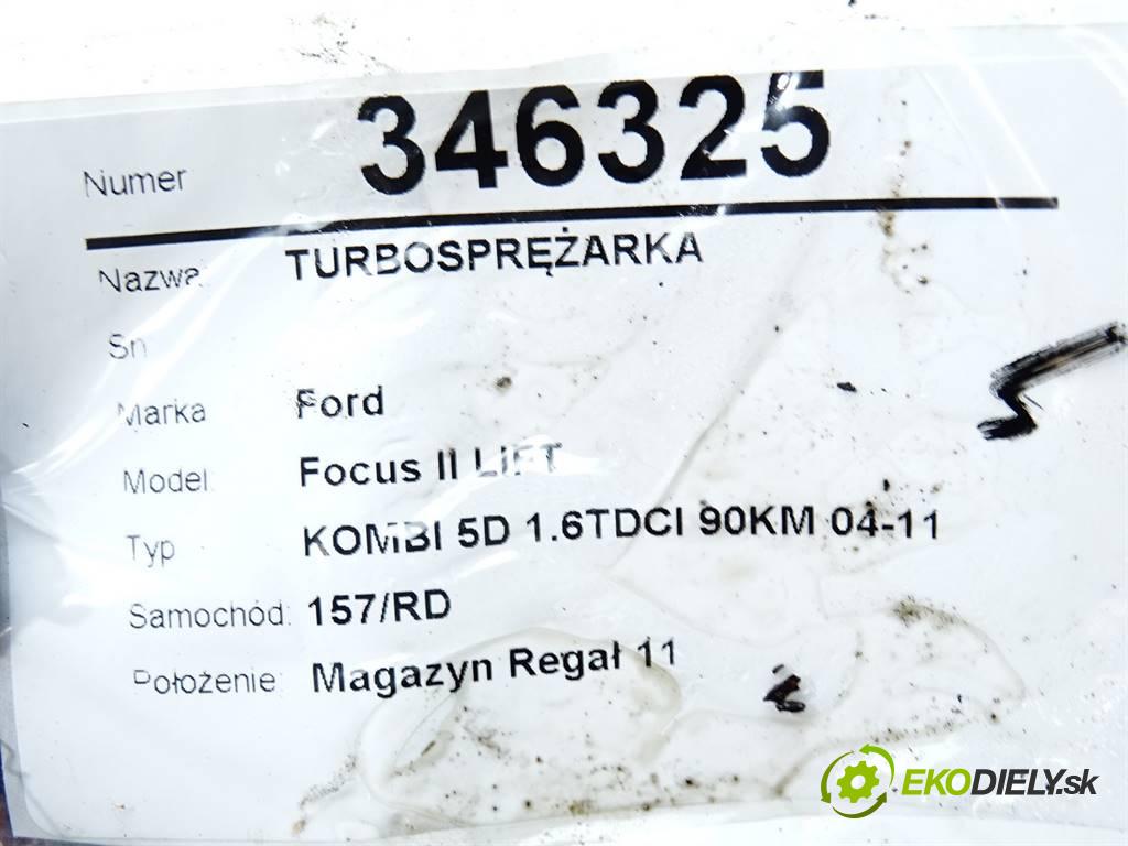 Ford Focus II LIFT  2009 66 kW KOMBI 5D 1.6TDCI 90KM 04-11 1600 turbo HHDA (Turbodúchadla (kompletní))