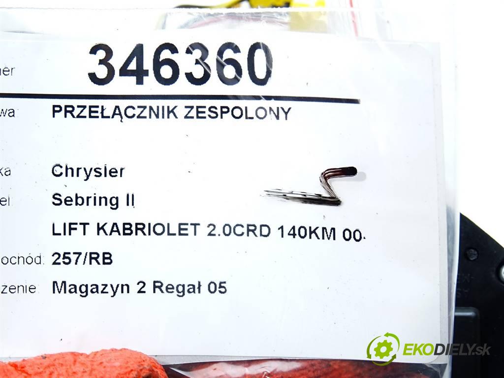 Chrysler Sebring II  2007  LIFT KABRIOLET 2.0CRD 140KM 00-07 2000 Prepínač kombinovaný 56046645AE (Prepínače, spínače, tlačidlá a ovládače kúrenia)