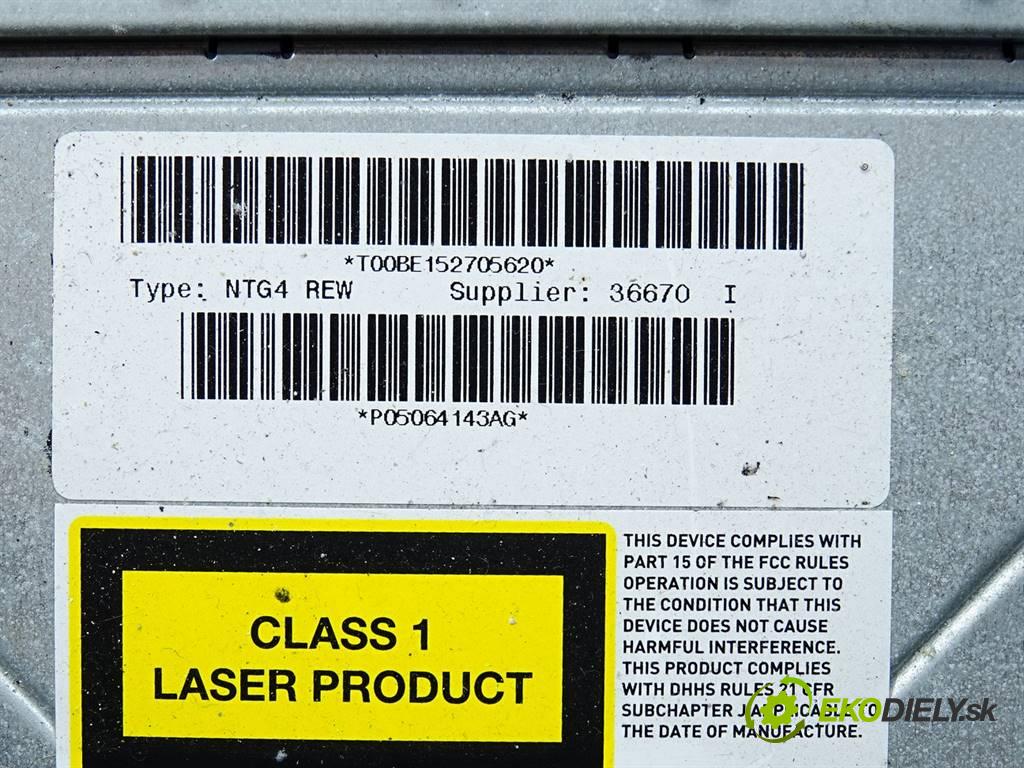 CHRYSLER SEBRING kabriolet (JS) 2007 - 2010    2.0 CRD 103 kW [140 KM] olej napędowy 2007 - 2010  RADIO P05064143AG (Audio zariadenia)