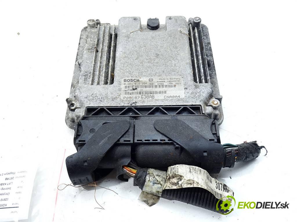 Chrysler Sebring II  2007  LIFT KABRIOLET 2.0CRD 140KM 00-07 2000 riadiaca jednotka Motor 0281014264 P05187638AB (Riadiace jednotky)