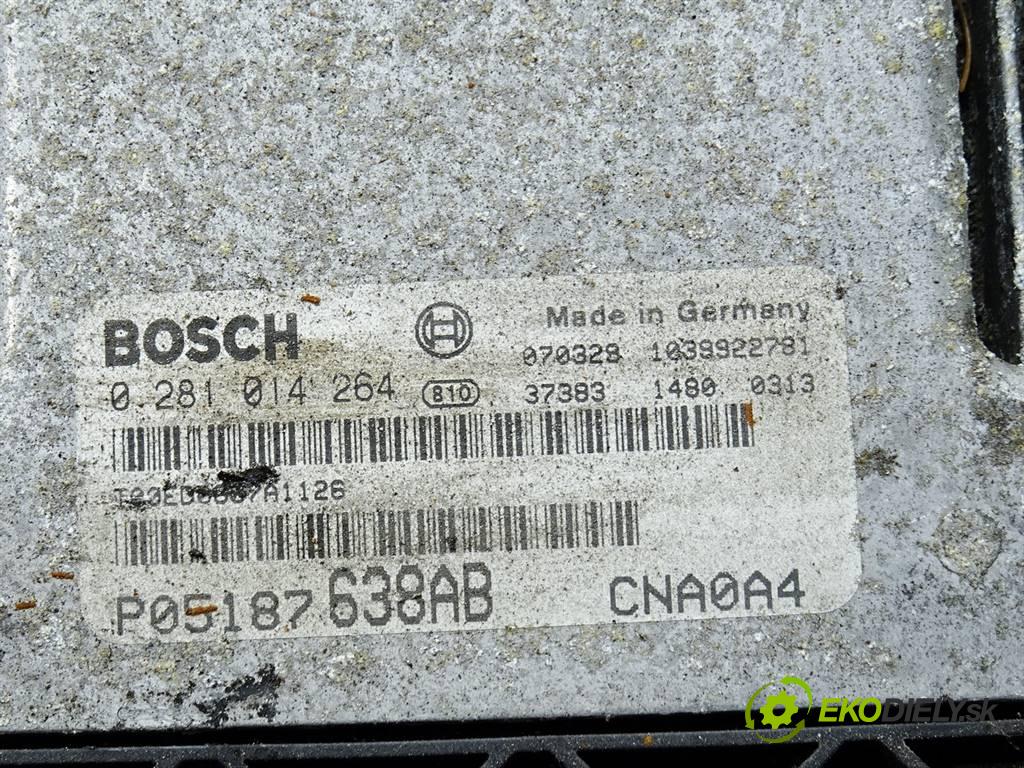 Chrysler Sebring II  2007  LIFT KABRIOLET 2.0CRD 140KM 00-07 2000 riadiaca jednotka Motor 0281014264 P05187638AB (Riadiace jednotky)