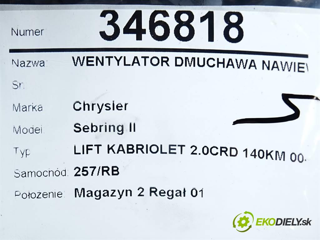 Chrysler Sebring II  2007  LIFT KABRIOLET 2.0CRD 140KM 00-07 2000 Ventilátor ventilátor kúrenia AY272700-5011 (Ventilátory kúrenia)