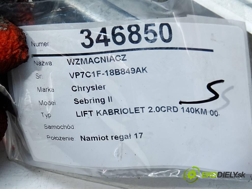 Chrysler Sebring II    LIFT KABRIOLET 2.0CRD 140KM 00-07  Zosilňovač VP7C1F-18B849-AK (Zosilňovače)