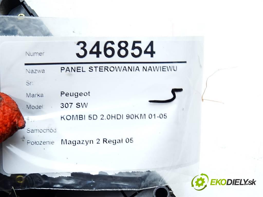 Peugeot 307 SW    KOMBI 5D 2.0HDI 90KM 01-05  Panel ovládania kúrenia 96430991XT (Prepínače, spínače, tlačidlá a ovládače kúrenia)