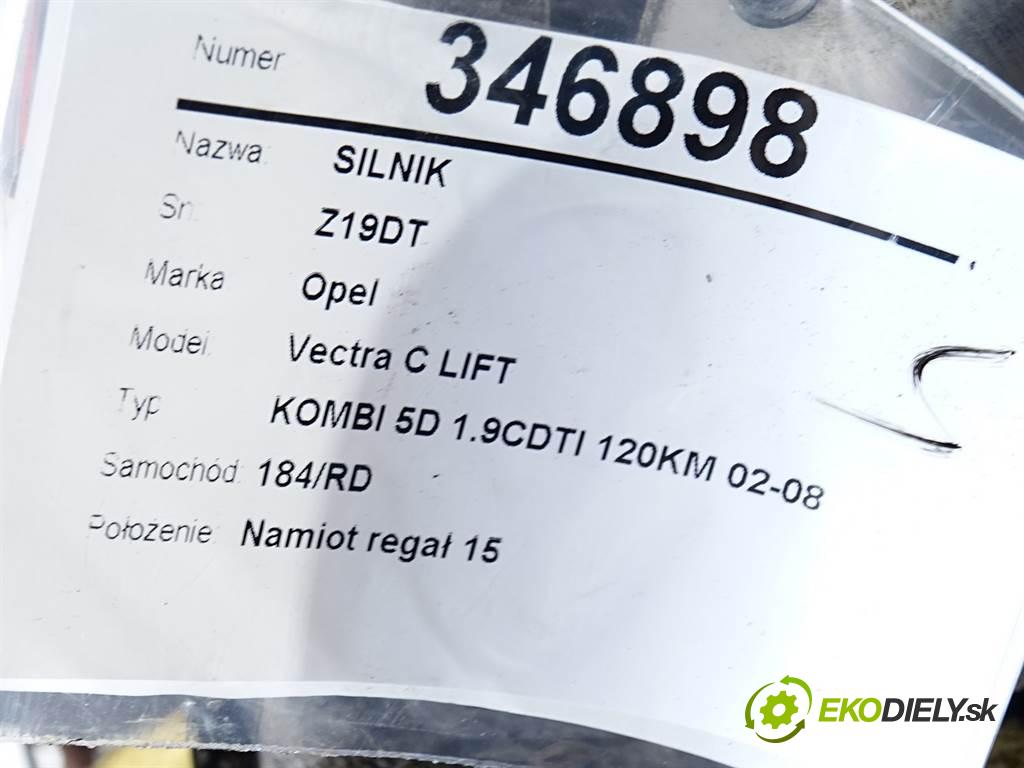 Opel Vectra C LIFT  2007 88 kW KOMBI 5D 1.9CDTI 120KM 02-08 1900 Motor Z19DT (Motory (kompletné))