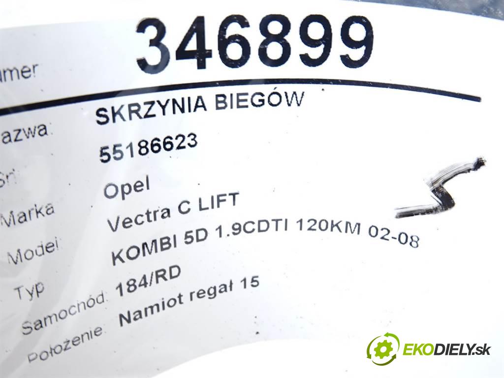 Opel Vectra C LIFT  2007 88 kW KOMBI 5D 1.9CDTI 120KM 02-08 1900 Prevodovka 55186623 (Prevodovky)