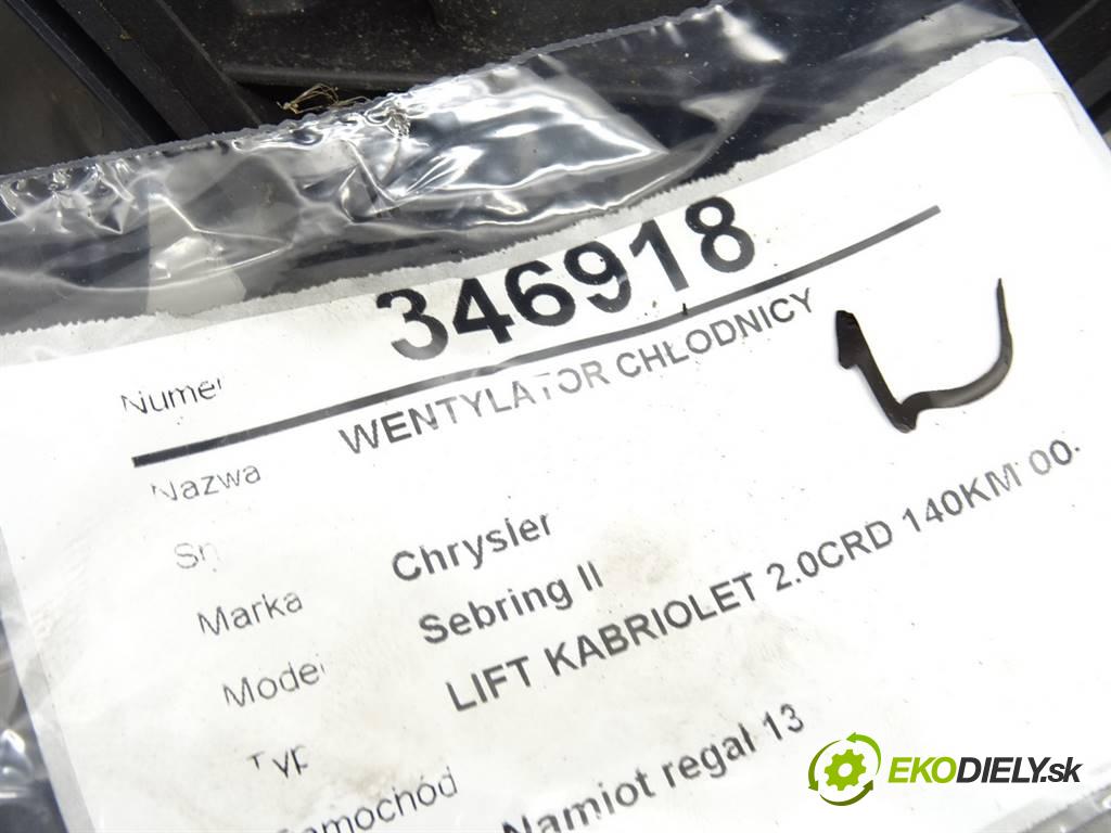 Chrysler Sebring II    LIFT KABRIOLET 2.0CRD 140KM 00-07  Ventilátor chladiča  (Ventilátory)