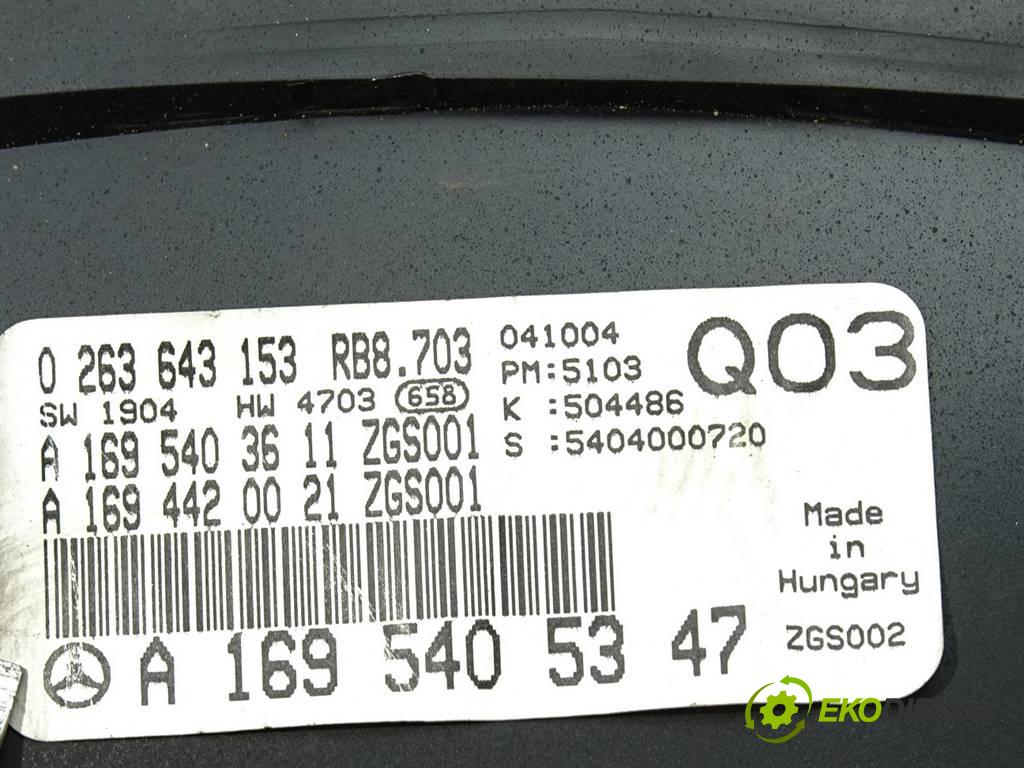 Mercedes-Benz W169  2004 80KW 2.0CDI 109KM 04-08 2000 Prístrojovka A1695405347 (Prístrojové dosky, displeje)