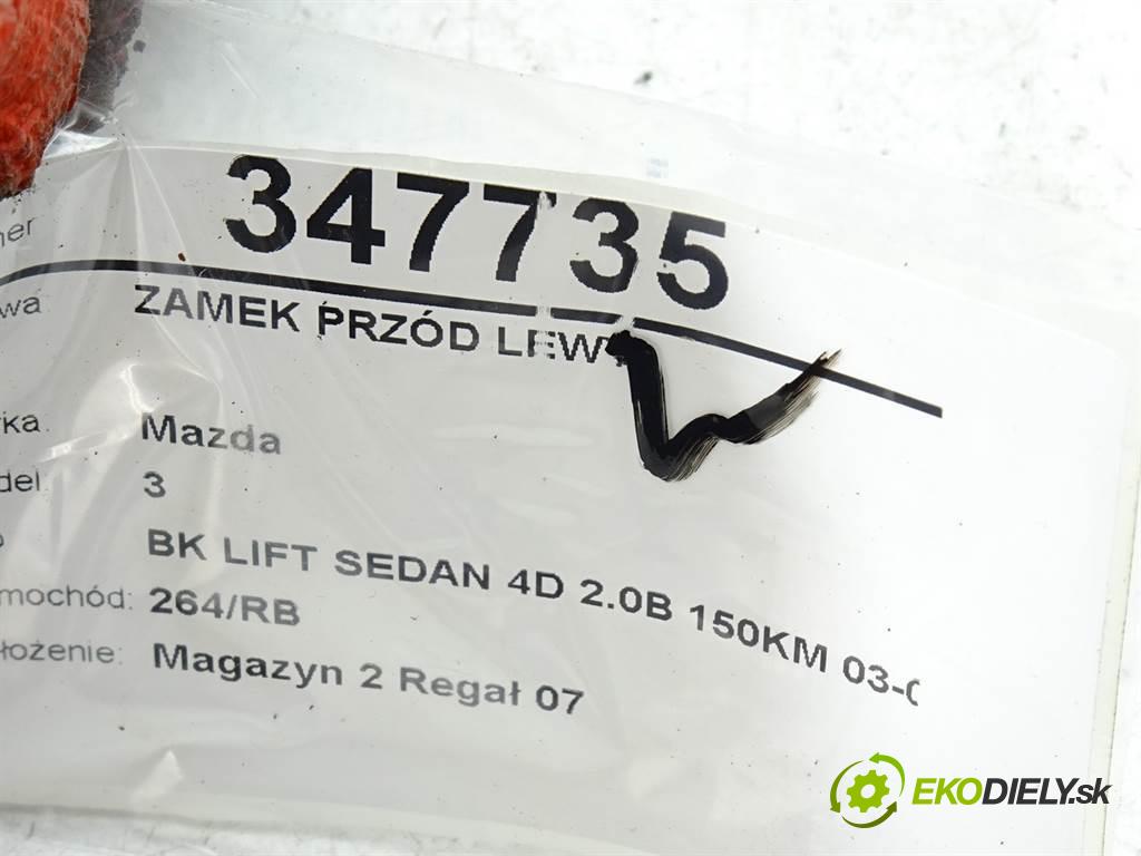 Mazda 3  2007 110 kW BK LIFT SEDAN 4D 2.0B 150KM 03-09 2000 zámok přední část levý