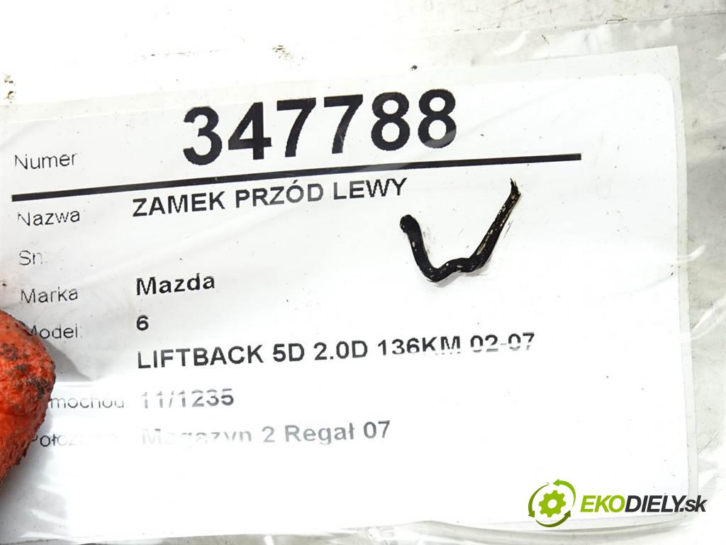Mazda 6  2004  LIFTBACK 5D 2.0D 136KM 02-07 2000 zámok přední část levý