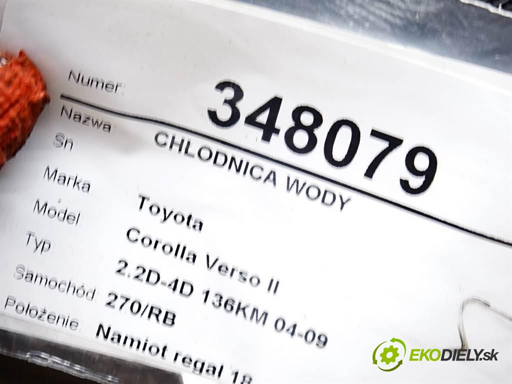 Toyota Corolla Verso II  2009 100 kW 2.2D-4D 136KM 04-09 2200 Chladič vody MF422133-7670 (Chladiče vody)