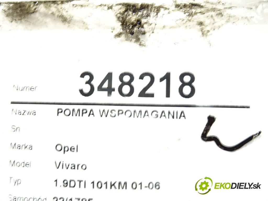 Opel Vivaro  2005 74 kW 1.9DTI 101KM 01-06 1900 Pumpa servočerpadlo  (Servočerpadlá, pumpy riadenia)