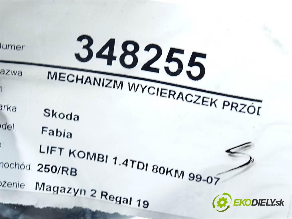 Skoda Fabia  2007 59 kW LIFT KOMBI 1.4TDI 80KM 99-07 1400 Mechanizmus stieračov predný 6Y1955023C (Motorčeky stieračov predné)